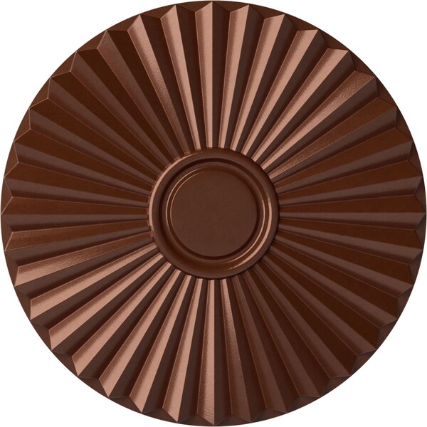 Ekena Millwork Shakuras Ceiling Medallion (For Canopies up to 5"), Hand-Painted Copper Penny, 19 3/4"OD x 1 3/8"P CM20SHCPS - main